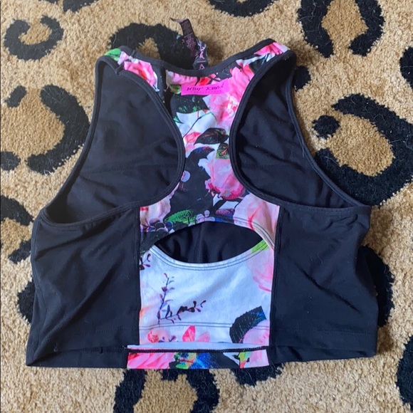 Betsy Johnson Performance Floral Sports Bra - Picture 2 of 5